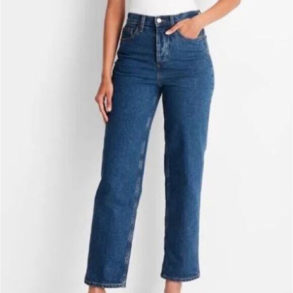 Universal Thread Women's Blue Medium Wash High Rise Straight Jeans Size 6 - Picture 1 of 6